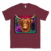 Burgundy halloween highland cow Classic Tee - Jasminsmagicworld