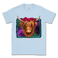 Dusty Blue halloween highland cow Classic Tee - Jasminsmagicworld