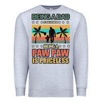 Heather Grey Being a dad is an honor being a pawpaw is priceless Premium Sweatshirt - Bettercallsaul