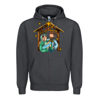 Smoke jesus newborn oh holy night Zipper Hoodie - MaliasSmallBusiness