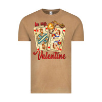 Be My Valentine With Playing Cards And Key Vintage Tee | Teevron