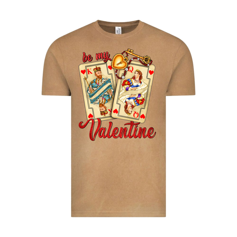 Be My Valentine With Playing Cards And Key Vintage Tee by AdoDesignShop | Teevron