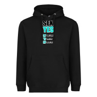 Black SEX YES HOT SEX SAFE SEX GREAT SEX Heavyweight Hoodie - Bettercallsaul