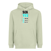 Matcha SEX YES HOT SEX SAFE SEX GREAT SEX Heavyweight Hoodie - Bettercallsaul