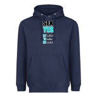 Navy SEX YES HOT SEX SAFE SEX GREAT SEX Heavyweight Hoodie - Bettercallsaul