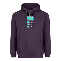 Plum SEX YES HOT SEX SAFE SEX GREAT SEX Heavyweight Hoodie - Bettercallsaul