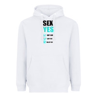 White SEX YES HOT SEX SAFE SEX GREAT SEX Heavyweight Hoodie - Bettercallsaul