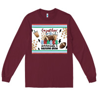 Burgundy i'm just here for the snacks Long Sleeve Tee - MaliasSmallBusiness