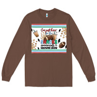 Chestnut i'm just here for the snacks Long Sleeve Tee - MaliasSmallBusiness