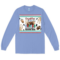 Colony Blue i'm just here for the snacks Long Sleeve Tee - MaliasSmallBusiness