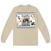 Mushroom i'm just here for the snacks Long Sleeve Tee - MaliasSmallBusiness