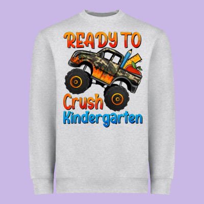 Ready To Crush Kindergarten Heavyweight Sweatshirt Designed By Jasminsmagicworld