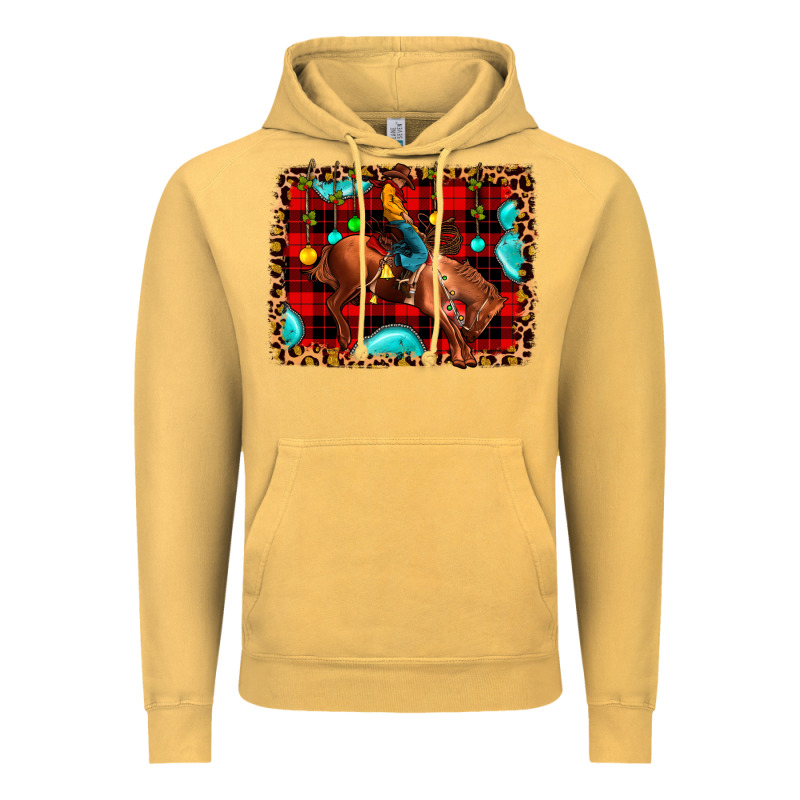 Christmas Rodeo Cowboy Vintage Hoodie by JahusDesignShop | Teevron