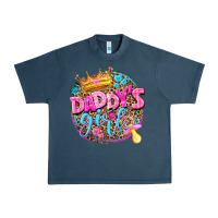 Midnight Navy daddys girl Urban Heavy Tee - NancyCooperArtShop