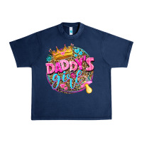 Navy daddys girl Urban Heavy Tee - NancyCooperArtShop