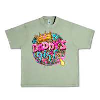 Oil Green daddys girl Urban Heavy Tee - NancyCooperArtShop