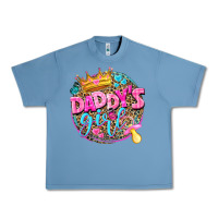 Pebble Blue daddys girl Urban Heavy Tee - NancyCooperArtShop