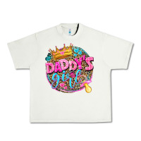 Pistachio daddys girl Urban Heavy Tee - NancyCooperArtShop