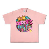 Salmon daddys girl Urban Heavy Tee - NancyCooperArtShop