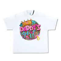 White daddys girl Urban Heavy Tee - NancyCooperArtShop