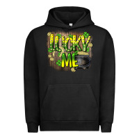 Pigment Black lucky me st. patricks day Urban Hoodie - HowdyJamesFarm