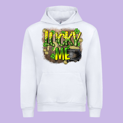 Lucky Me St. Patricks Day Urban Hoodie Designed By Howdyjamesfarm