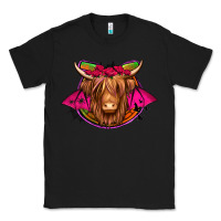 Black halloween highland cow horseshoe Classic Tee - Jasminsmagicworld