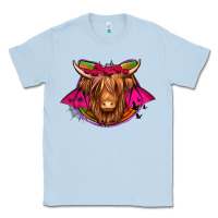 Dusty Blue halloween highland cow horseshoe Classic Tee - Jasminsmagicworld