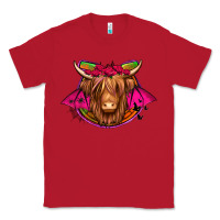 Red halloween highland cow horseshoe Classic Tee - Jasminsmagicworld