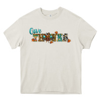 Cream give thanks Heavy Core Tee - RanaPortraitStore