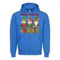 True Royal chillin with my gnomies Zipper Hoodie - MaliasSmallBusiness