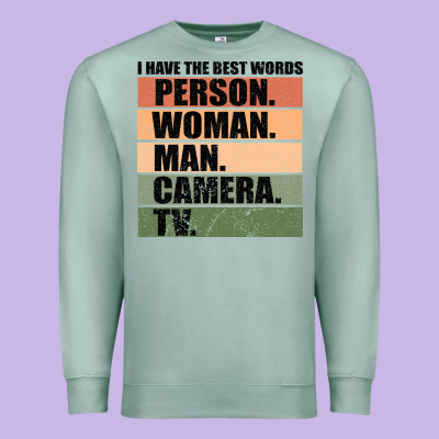 Person Woman Man Camera Tv Premium Sweatshirt Designed By Bettercallsaul