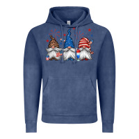 Vintage Denim 4th of july gnomes Vintage Hoodie - Jasminsmagicworld