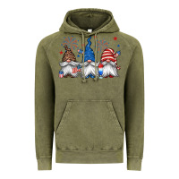 Vintage Olive 4th of july gnomes Vintage Hoodie - Jasminsmagicworld