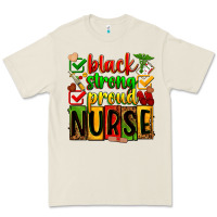 Black Strong Proud Nurse Juneteeenth Premium Tee | Teevron