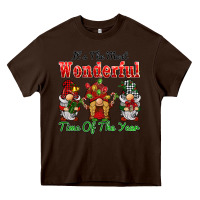 Chocolate Brown it's the most wonderful time of the year Heavy Core Tee - BarkalooDesign