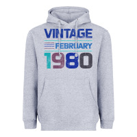 Heather Grey Vintage February 1980 Heavyweight Hoodie - Bettercallsaul