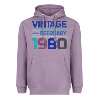 Lavender Vintage February 1980 Heavyweight Hoodie - Bettercallsaul