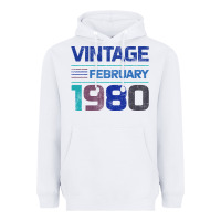 White Vintage February 1980 Heavyweight Hoodie - Bettercallsaul