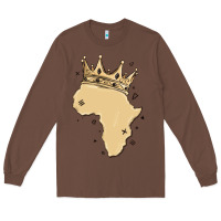 Chestnut africa with crown Long Sleeve Tee - MaliasSmallBusiness