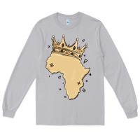 Moon Dust africa with crown Long Sleeve Tee - MaliasSmallBusiness