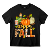Black happy fall Heavy Core Tee - Zillion Design Studio