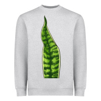 Heather Grey Snake Plant Heavyweight Sweatshirt - LillyAllenDesigns