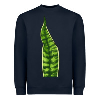 Navy Snake Plant Heavyweight Sweatshirt - LillyAllenDesigns
