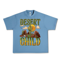 Pebble Blue desert child cactus Urban Heavy Tee - NancyCooperArtShop