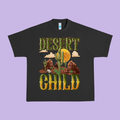 Desert Child Cactus Urban Heavy Tee Designed By Nancycooperartshop