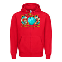 Red with god all things are possible Zipper Hoodie - MaliasSmallBusiness