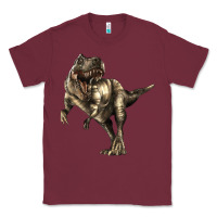 Burgundy Tyrannosaurus T rex Classic Tee - LillyAllenDesigns