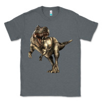 Charcoal Heather Tyrannosaurus T rex Classic Tee - LillyAllenDesigns