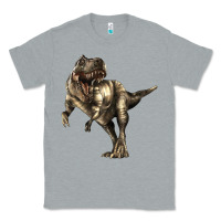 Heather Grey Tyrannosaurus T rex Classic Tee - LillyAllenDesigns